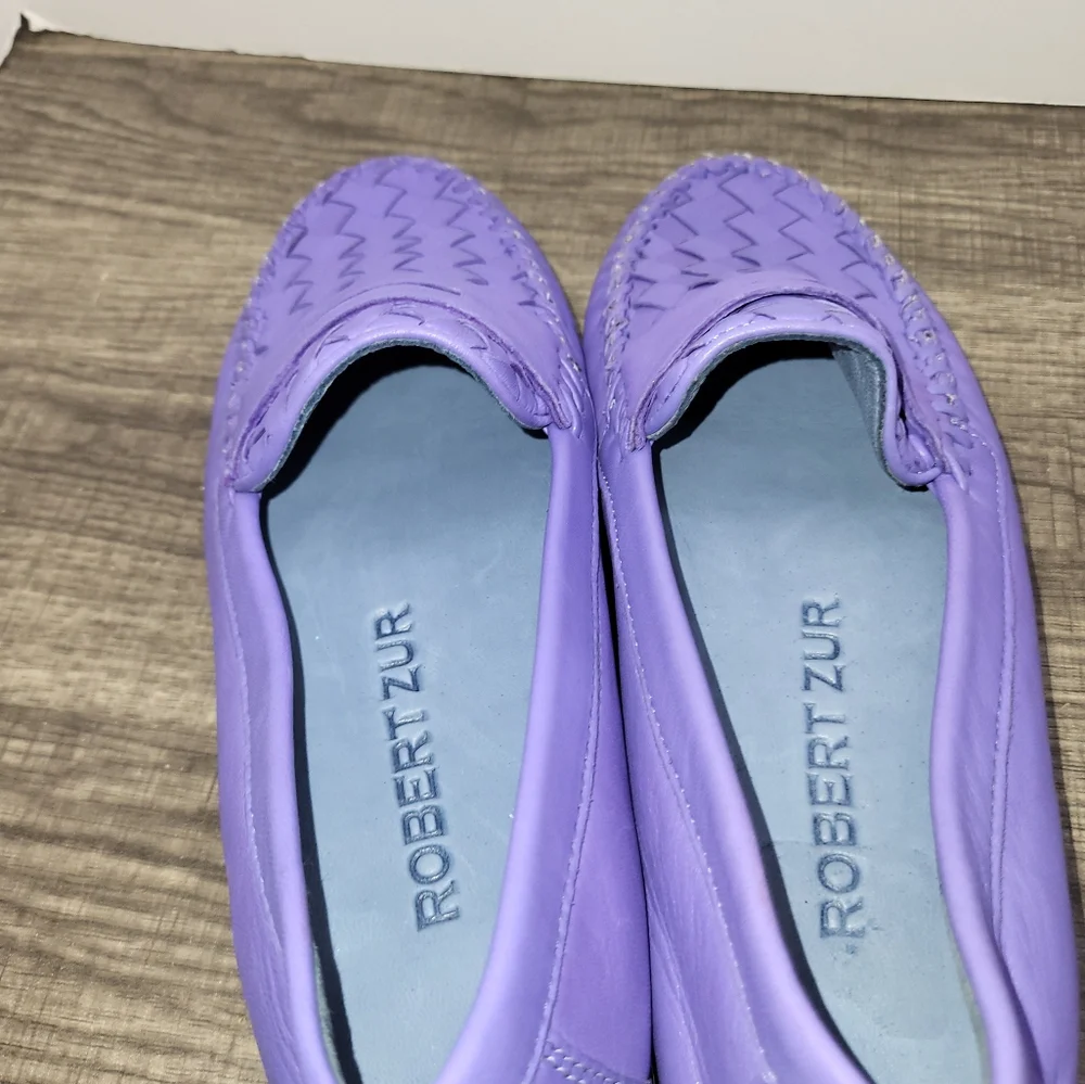 Robert Zur Petra In Purple A-Glove Leather Driving Shoes Size 6_6